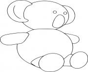 Printable Koala Toy coloring pages