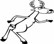 Cartoon Upright Deer