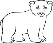 Cartoon Young Polar Bear