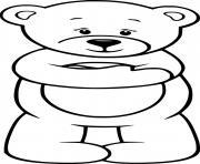 Cartoon Bear Stands Up