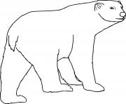 Simple Polar Bear Walking