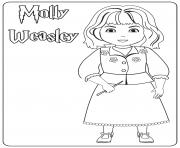 Printable Molly Weasley coloring pages