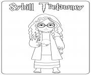 Printable Sybill Trelawney coloring pages