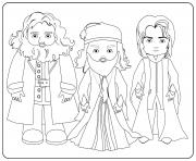 Printable Hagrid Dumbledore and Snape coloring pages