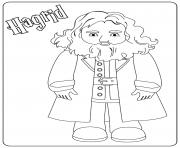 Printable Hagrid coloring pages