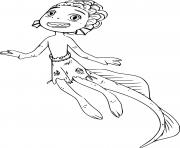 Printable Happy Luca Sea Monster coloring pages