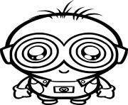 Printable Baby Minion coloring pages