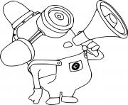 Printable Fire Hydrant Carl Minion coloring pages