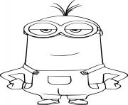 Printable Kevin Minion coloring pages