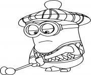 Printable Kevin Playing Golf coloring pages