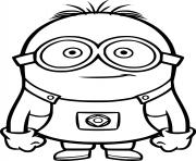 Printable Little Minion coloring pages