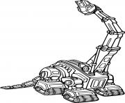 Printable Skya Craneosaur Dinotrux coloring pages