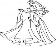 Aurora Holds Her Dress Disney Princess