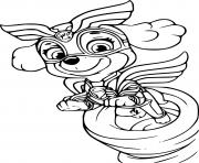 Printable Skye Flying out of the Vortex coloring pages
