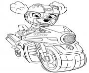 Printable skye moto pups coloring pages