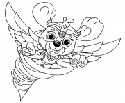 Printable Mighty Pups Flying Skye coloring pages