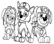 Printable skye zuma chase best friends dogs coloring pages