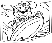 🖍️ PAW Patrol Zuma - Printable Coloring Page for Free 