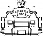 Printable Rocky Driving His Vehicle coloring pages