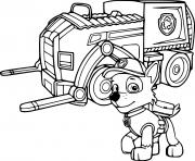 Printable Rocky and His Truck coloring pages
