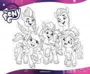Printable my little pony a new generation mlp 5 coloring pages