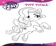 Printable pipp petals is a stylish pony mlp 5 coloring pages
