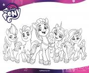 Printable my little pony the mane 5 mlp 5 coloring pages