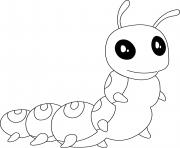 Printable Caterpillar coloring pages