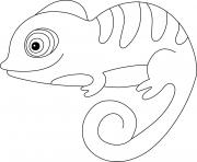 Printable Chameleon coloring pages