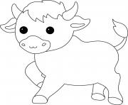Printable Bull coloring pages