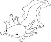 Printable Axolotl coloring pages