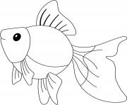 Printable Goldfish coloring pages
