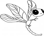 Printable dragonfly coloring pages