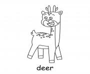 Printable deer coloring pages