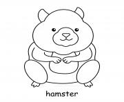 Printable hamster coloring pages