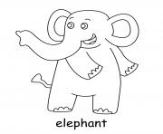 Printable elephant coloring pages