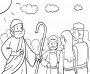 Printable God Pharaoh Moses Exodus 12_5 14_03 coloring pages