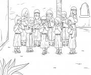 Printable Ten Lepers Luke 17_11 19_01 coloring pages