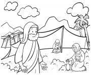 Printable Moses Rock One Exodus 17_1 7_01 coloring pages