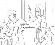 Printable Bent Woman Luke 13_10 17_04 coloring pages