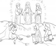 Printable Transfiguration Matthew 17_1 9_01 coloring pages