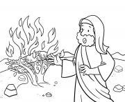 Printable Doubt of Moses Exodus 4_10 17_01 coloring pages