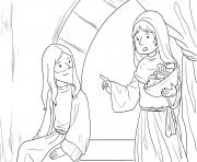 Printable Martha Mary Luke 10_38 42_03 coloring pages