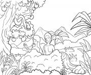 Printable Fall in Garden Genesis 3_1 15 01 coloring pages