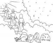 Printable Jacob Ladder Dream Genesis 28_12 22_02 coloring pages