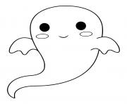 Printable adorable cute ghost kid coloring pages