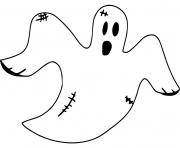 Printable ghost halloween scary coloring pages