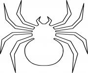 Printable Huge Spider Outline coloring pages