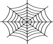 Printable Simple Spider Web coloring pages