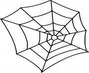 Printable Easy Spider Web coloring pages